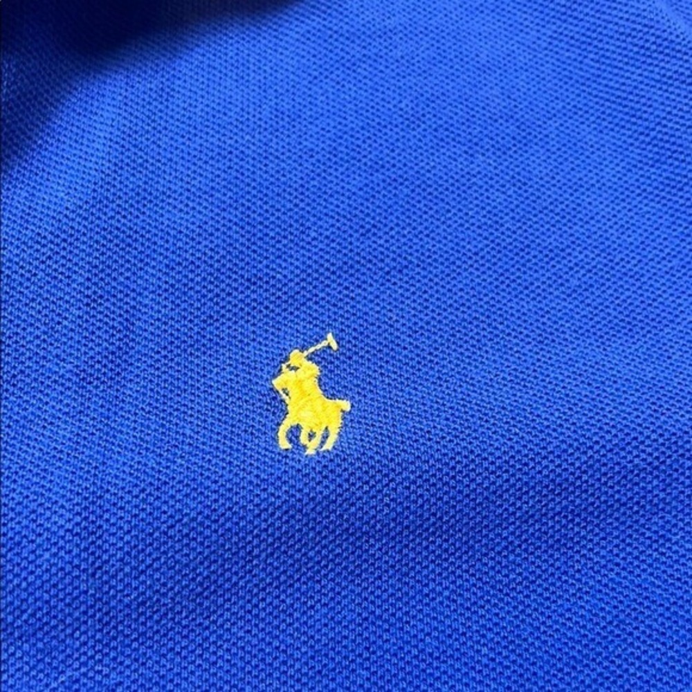 Polo Ralph Lauren Polo‎ Shirt Classic Fit Short Sleeve Blue kids Size M (10-12) - Picture 3 of 4